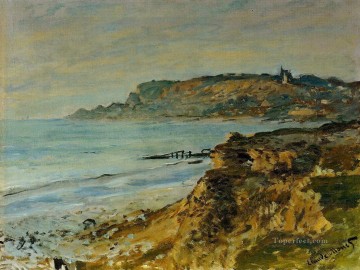 El acantilado de la playa SainteAdresse Claude Monet Pinturas al óleo